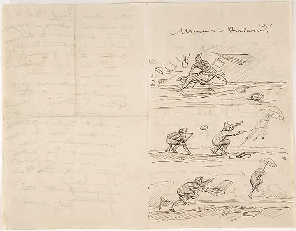 Illustrated letter to M. Roland