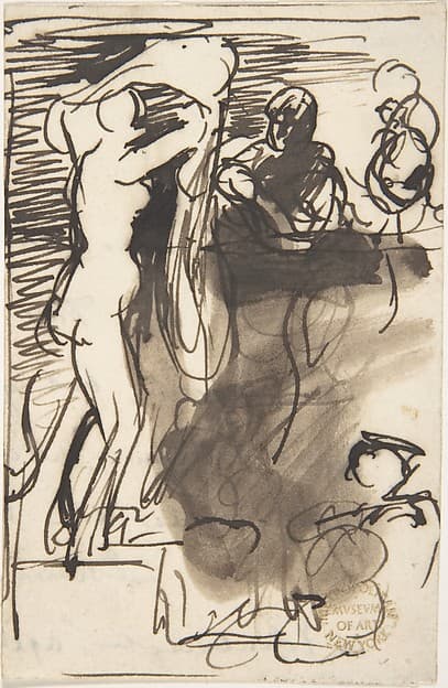 Studies for "The Bride at Her Toilet on the Day of Her Wedding"