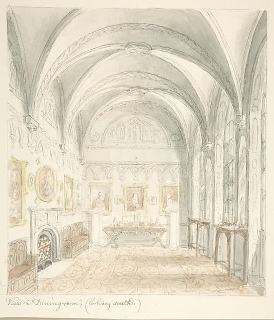 Lea Castle, Worcestershire, Dining Room Looking South