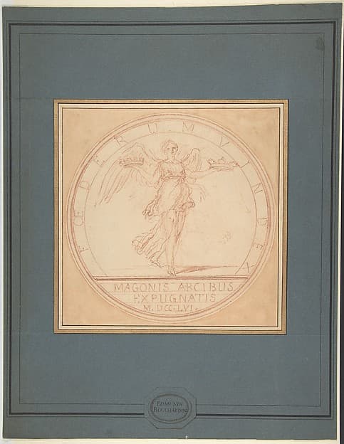 Design for medal commemorating the capture of Port Mahon