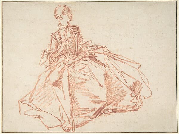 Seated Woman Holding a Fan