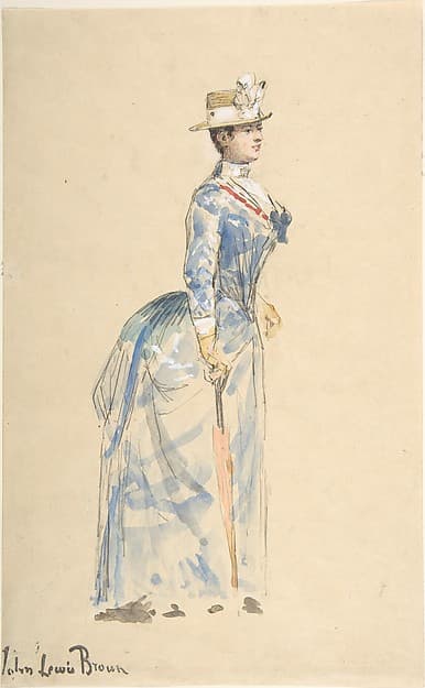 Woman Dressed in Blue