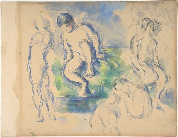Bathers (recto); Still Life (verso)