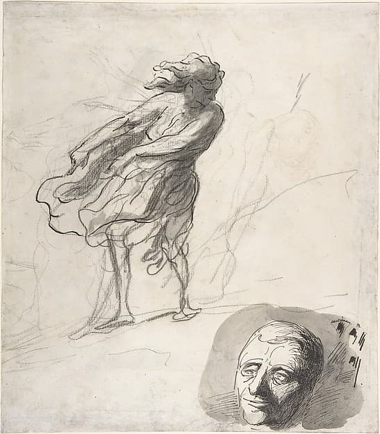 Sheet of Studies with a Dancer