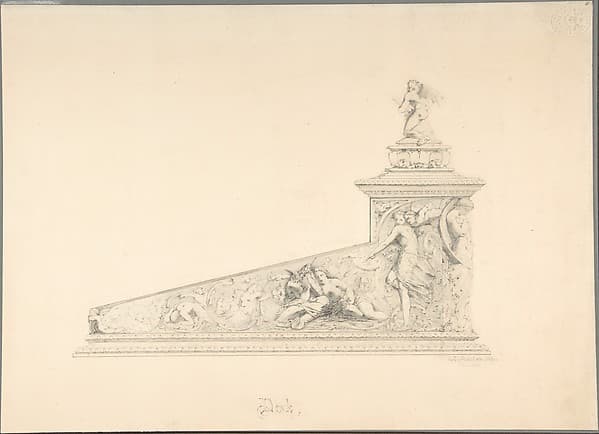 Design for a Desk with Decorations from " A Midsummer Night's Dream"