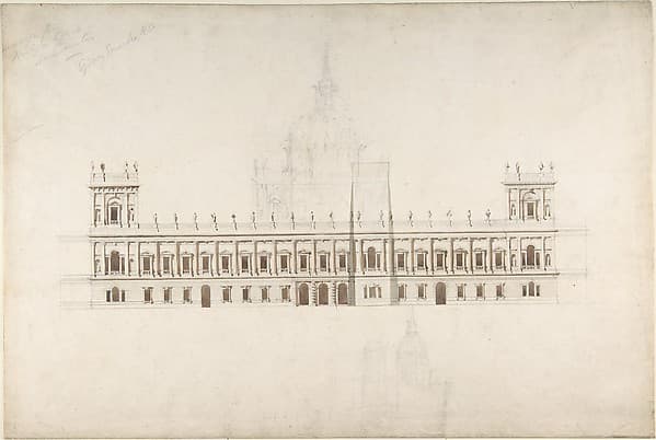 Drawing for Foreign Office, Westminster, for competition of 1857
