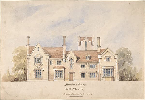 Buckland Grange, Proposed Alterations, South Elevation