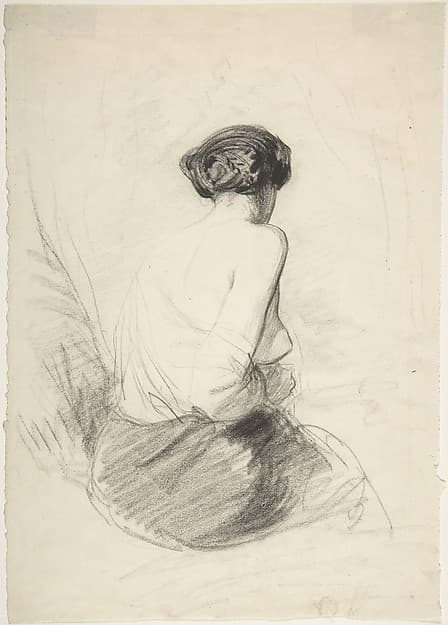 Woman Seated, Seen from Back