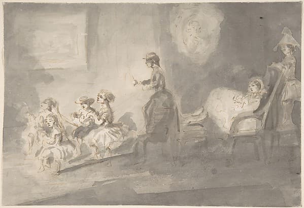 Children Playing Horse and Carriage