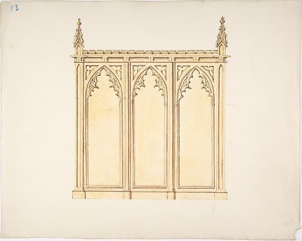 Design for a Gothic Paneling
