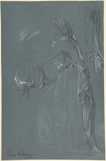 Study for the figure of Sarah in the now-lost painting, "Tobias Brings His Bride Sarah to the House of His Father, Tobit"