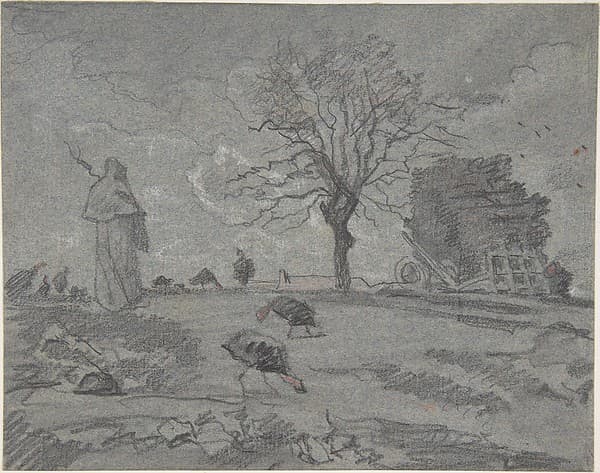 Copy of a painting entitled "L'Automne," by J.F. Millet