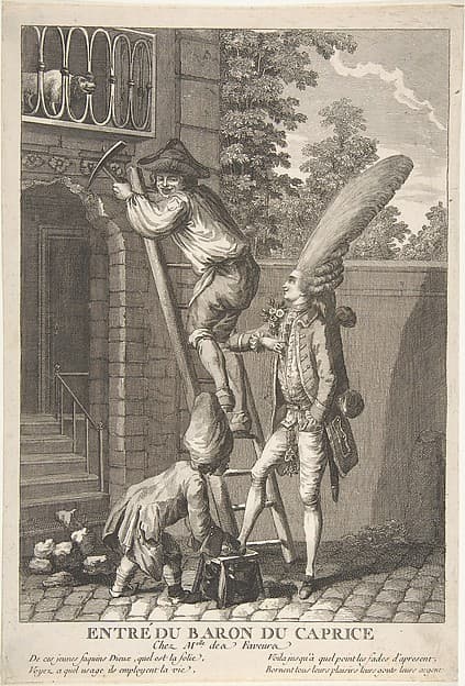 The Entry of the Baron of Caprice to the Home of Miss Favors (Entré du Baron du Caprice chez Melle des Faveurs)