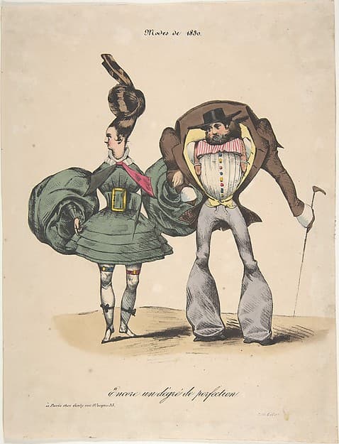 The Fashions of 1830: A Further Degree of Perfection (Encore un dégré de perfection: Modes de 1830)