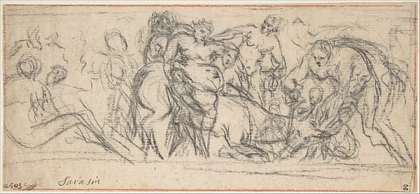 Drunken Silenus Riding on an Ass