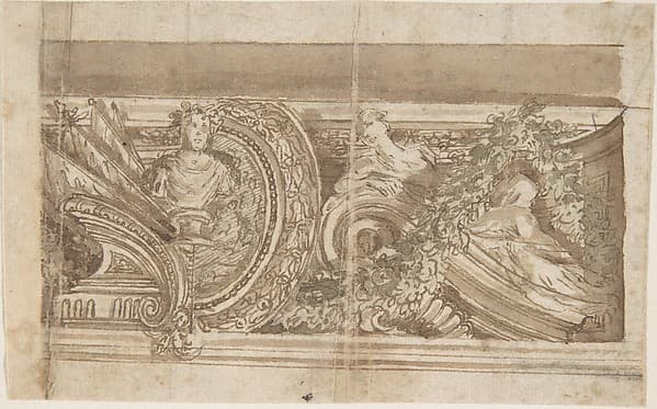 Design for Part of a Decorated Cornice