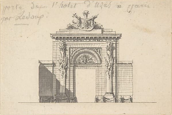 Portal of the Hôtel d'Uzès by Ledoux