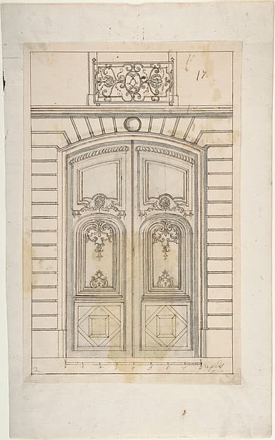 Design for a Doorway to a Rusticated Palace