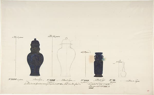 Design for Four Vases