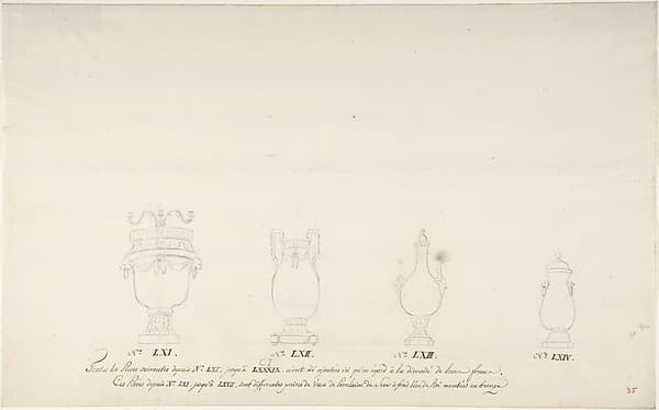 Design for Four Vases