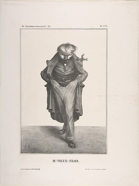 Mr. Vieux-Niais, published in La Caricature no. 134, May 30, 1833