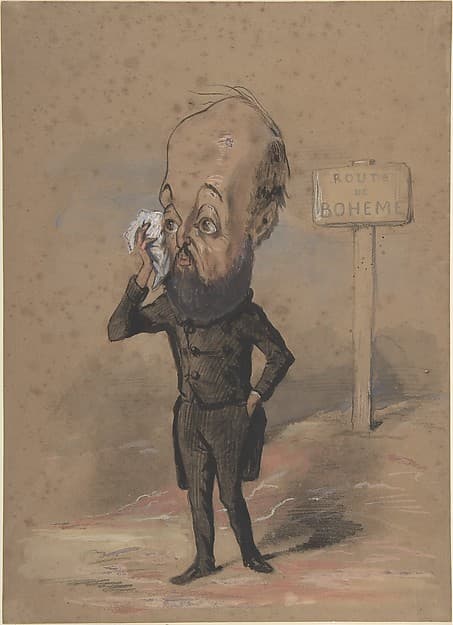 Caricature of Henri Mürger
