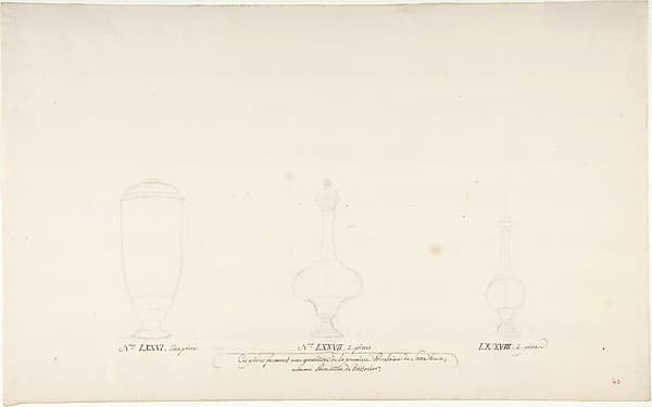 Design for Three Vases