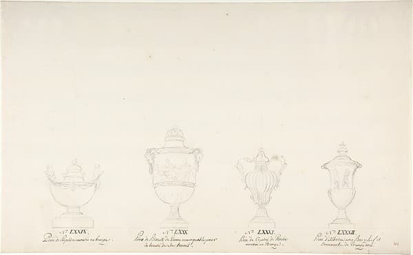 Design for Four Vases