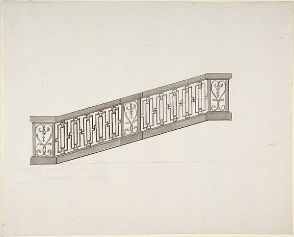 Design for Ornamented Stair Railing