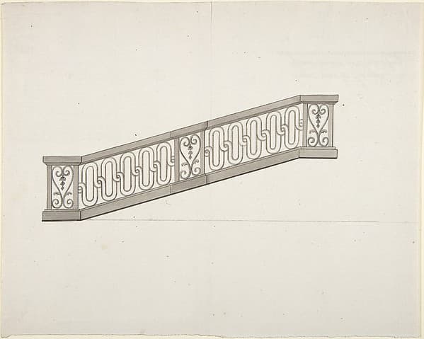 Design for Ornamented Stair Railing