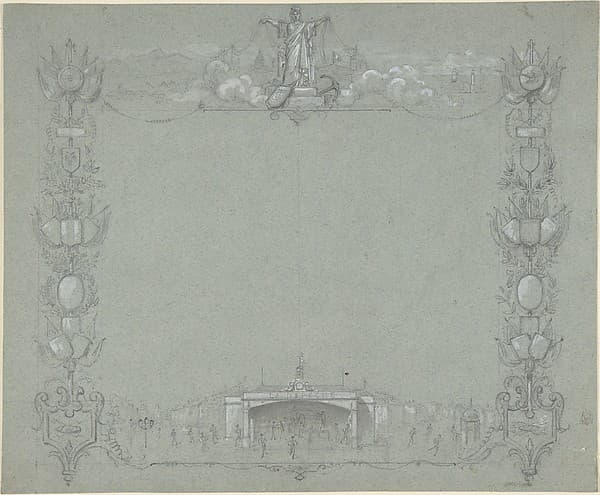 Design for a Certificate(?) sponsored by the French newspaper, La Dépêche