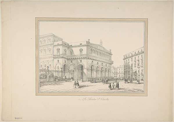 View of Naples: Teatro San Carlos