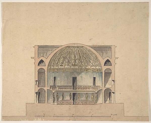Design for the Interior Elevation of a Theater