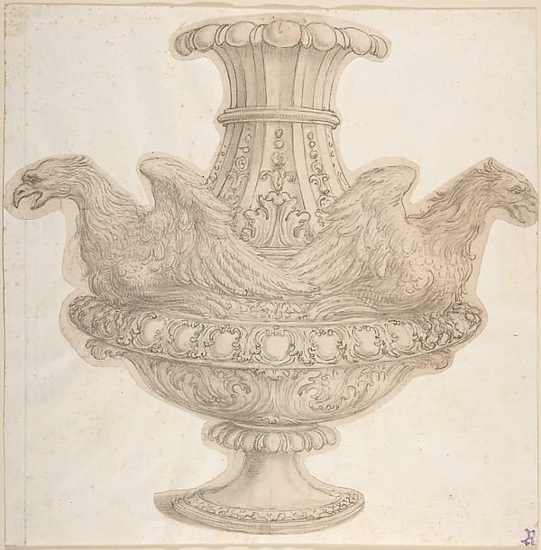 Design for Vase with Eagles