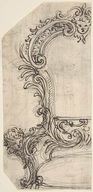 Design for the Frame of a Mirror or Fire Screen (recto); Various Sketches (verso).