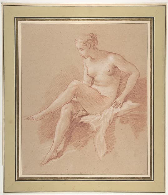 Seated female nude