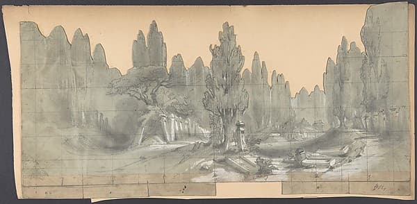 Design for a Stage Set at the Opéra, Paris