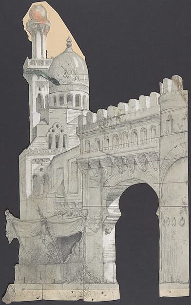 Design for a Stage Set at the Opéra, Paris