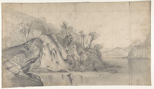 Design for a Stage Set at the Opéra, Paris (recto); Design for a doorway (verso)