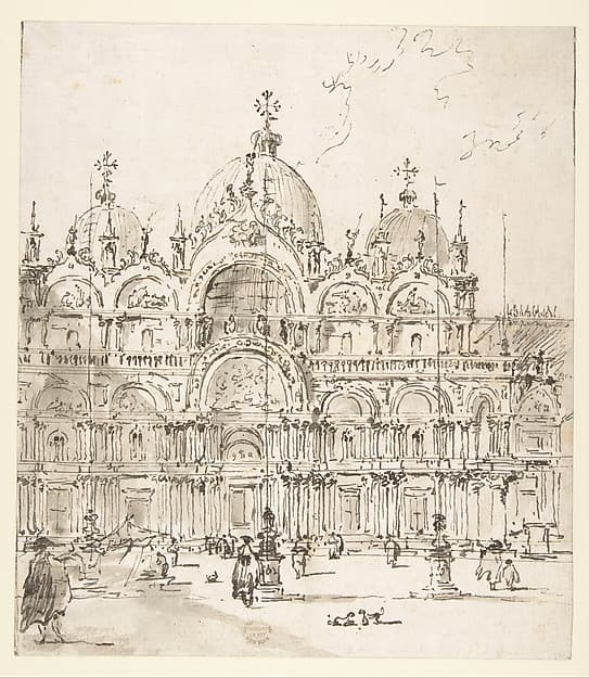 View of Piazza with Basilica of San Marco