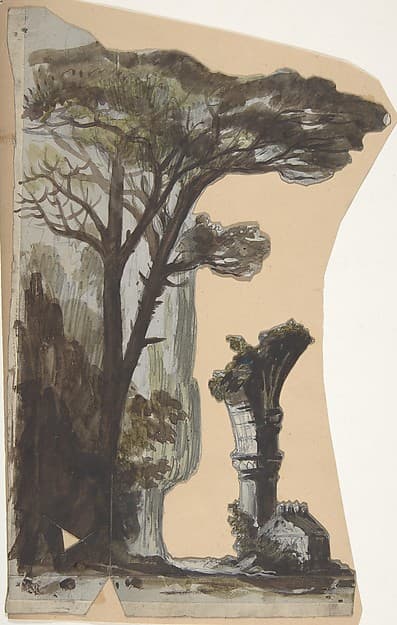Design for a Stage Set at the Opéra, Paris