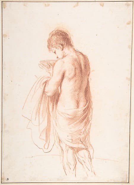 Standing Youth Seen from Behind Holding a Bowl (Ganymede?)