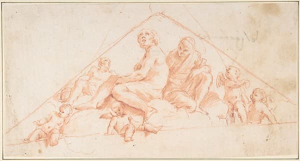 Seated Apostles and Putti