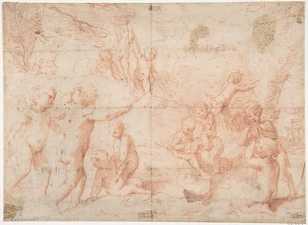 Putti and a Young Satyr at Play
