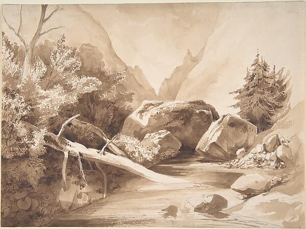 Mountainous Landscape with a Brook