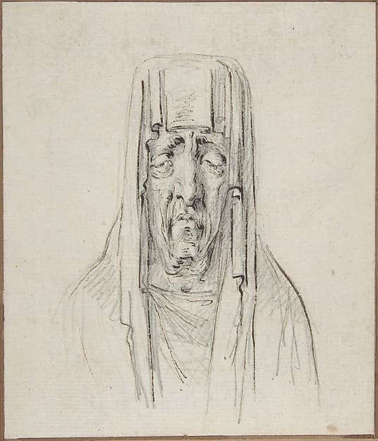 Male Head in a Hood