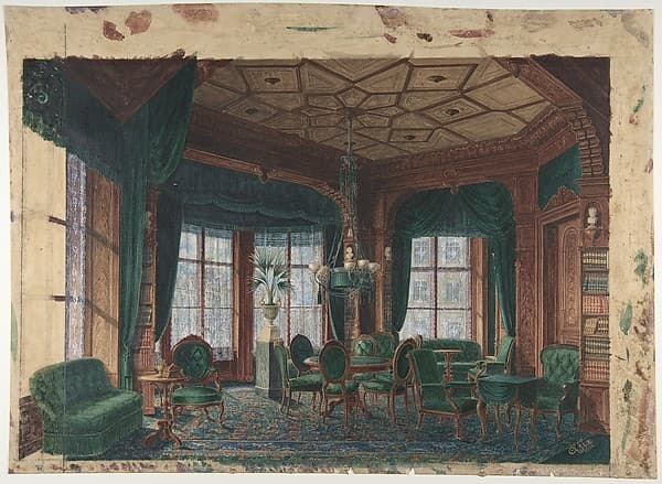 Interior of a Smoking-Room or Club-Room