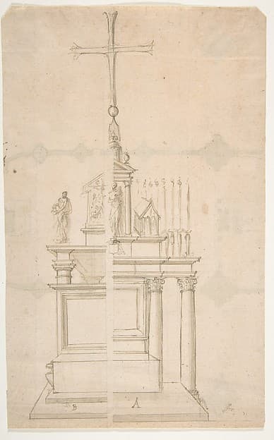 Elevation of a Main Altar with an Alternate Design