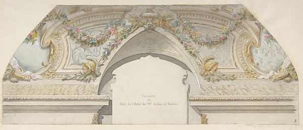 Design for Hôtel de Trevise, Paris