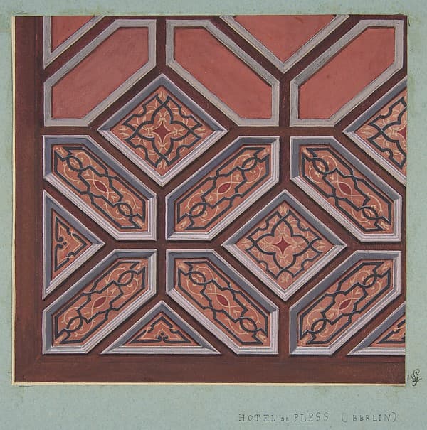 Design for Ceiling Decoration Hôtel de Pless, Berlin